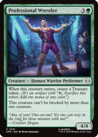 Professional Wrestler (SPM-110) [Marvel's Spider-Man] Foil
