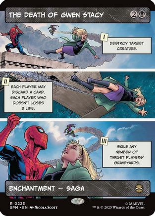 The Death of Gwen Stacy (Borderless) (SPM-223) [Marvel's Spider-Man] Foil