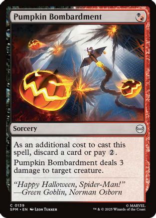 Pumpkin Bombardment (SPM-139) [Marvel's Spider-Man]