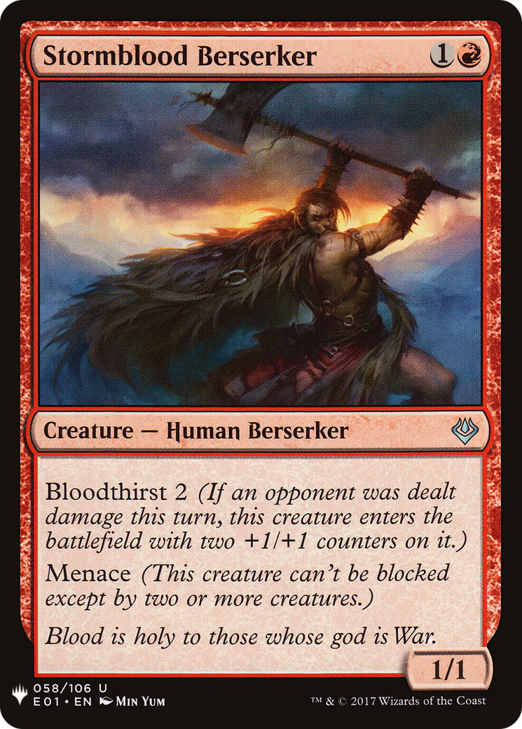 Stormblood Berserker (LIST-E01-58) [The List]