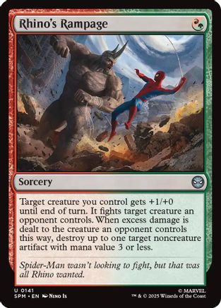 Rhino's Rampage (SPM-141) [Marvel's Spider-Man] Foil