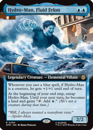 Hydro-Man, Fluid Felon (Extended Art) (SPM-250) [Marvel's Spider-Man]