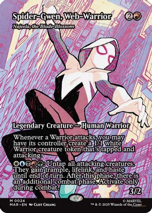 Spider-Gwen, Web-Warrior - Najeela, the Blade-Blossom (MAR-024) [Marvel Eternal-Legal]