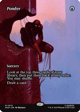 Ponder (Borderless) (MAR-013) [Marvel Eternal-Legal] Foil