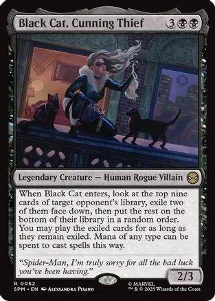 Black Cat, Cunning Thief (SPM-052) [Marvel's Spider-Man]
