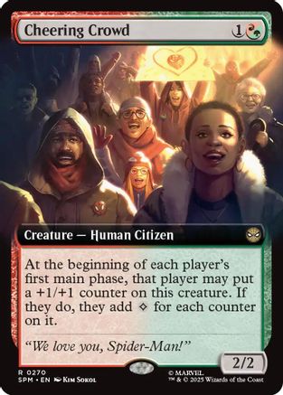 Cheering Crowd (Extended Art) (SPM-270) [Marvel's Spider-Man] Foil