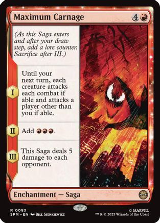 Maximum Carnage (SPM-083) [Marvel's Spider-Man] Foil
