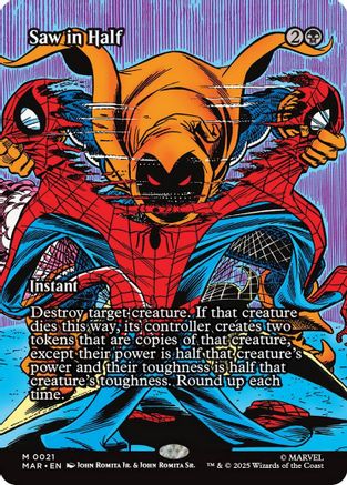 Saw in Half (Borderless) (MAR-021) [Marvel Eternal-Legal]