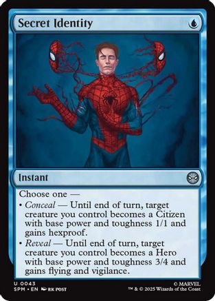 Secret Identity (SPM-043) [Marvel's Spider-Man] Foil