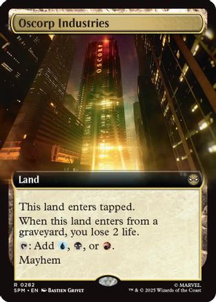 Oscorp Industries (Extended Art) (SPM-282) [Marvel's Spider-Man] Foil
