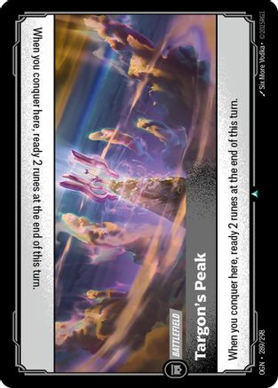 Targon's Peak (289/298) - Origins Foil