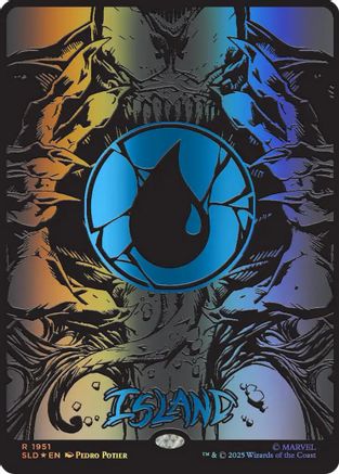 Island (1951) (Raised Foil) (SLD-1951) [Secret Lair Drop Series] Foil