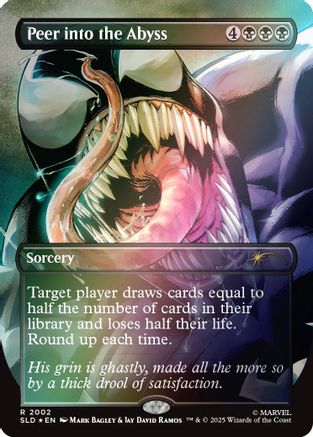 Peer into the Abyss (2002) (Rainbow Foil) (SLD-2002) [Secret Lair Drop Series] Foil