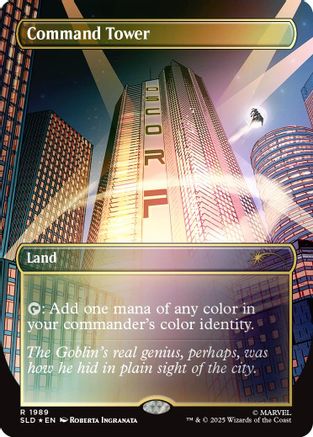Command Tower (1989) (Rainbow Foil) (SLD-1989) [Secret Lair Drop Series] Foil