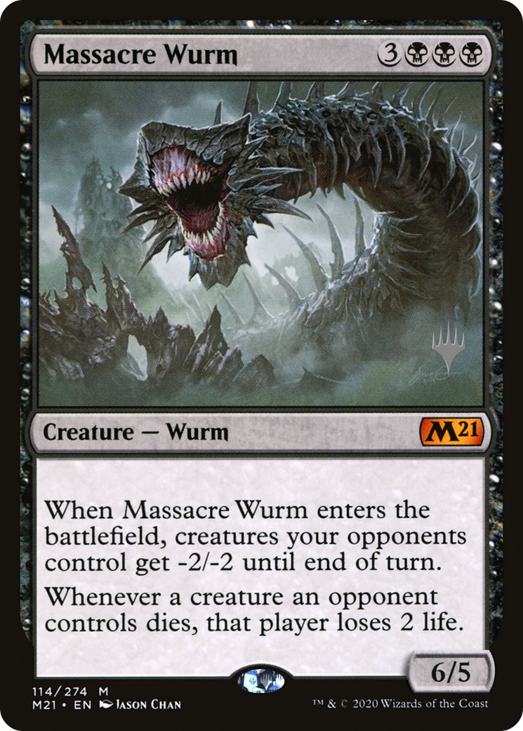 Massacre Wurm (PPM21-114P) [Promo Pack: Core Set 2021 Promos]