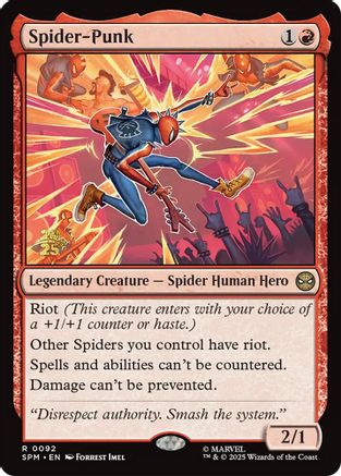Spider-Punk (PRE-092) [Prerelease Cards] Foil