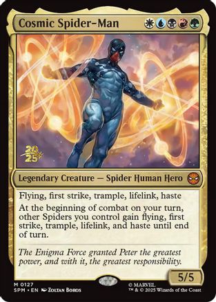 Cosmic Spider-Man (PRE-127) [Prerelease Cards] Foil