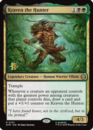 Kraven the Hunter (PRE-133) [Prerelease Cards] Foil