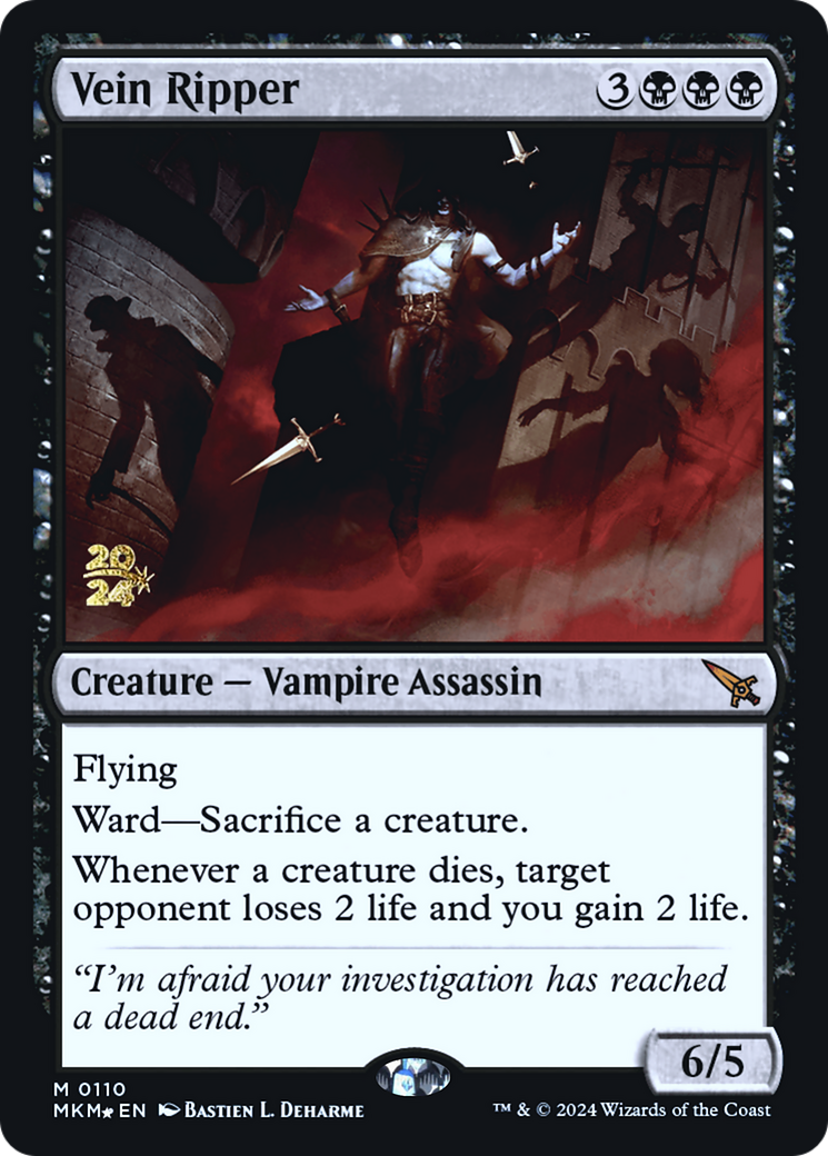 Vein Ripper (PRE-110S) [Murders at Karlov Manor Promos] Foil