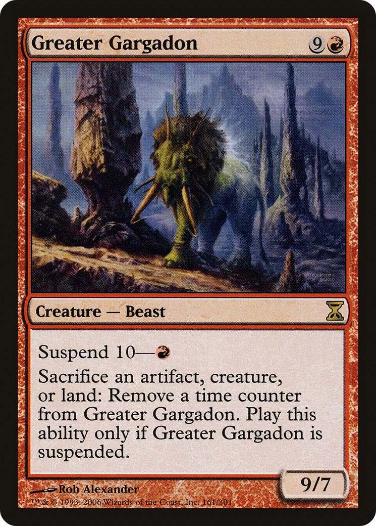 Greater Gargadon (TSP-161) [Time Spiral] Foil