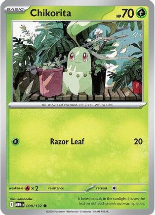 Chikorita 8 - [ME01 Mega Evolution] Reverse Holofoil