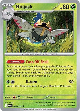 Ninjask - 017/132 17 - [ME01 Mega Evolution]
