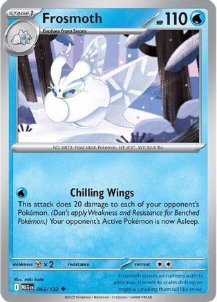 Frosmoth 43 - [ME01 Mega Evolution] Reverse Holofoil