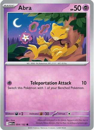 Abra 54 - [ME01 Mega Evolution] Reverse Holofoil