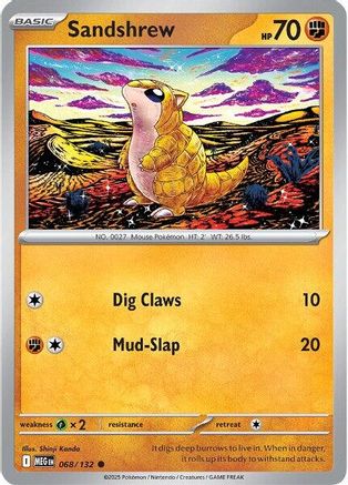 Sandshrew 68 - [ME01 Mega Evolution] Reverse Holofoil
