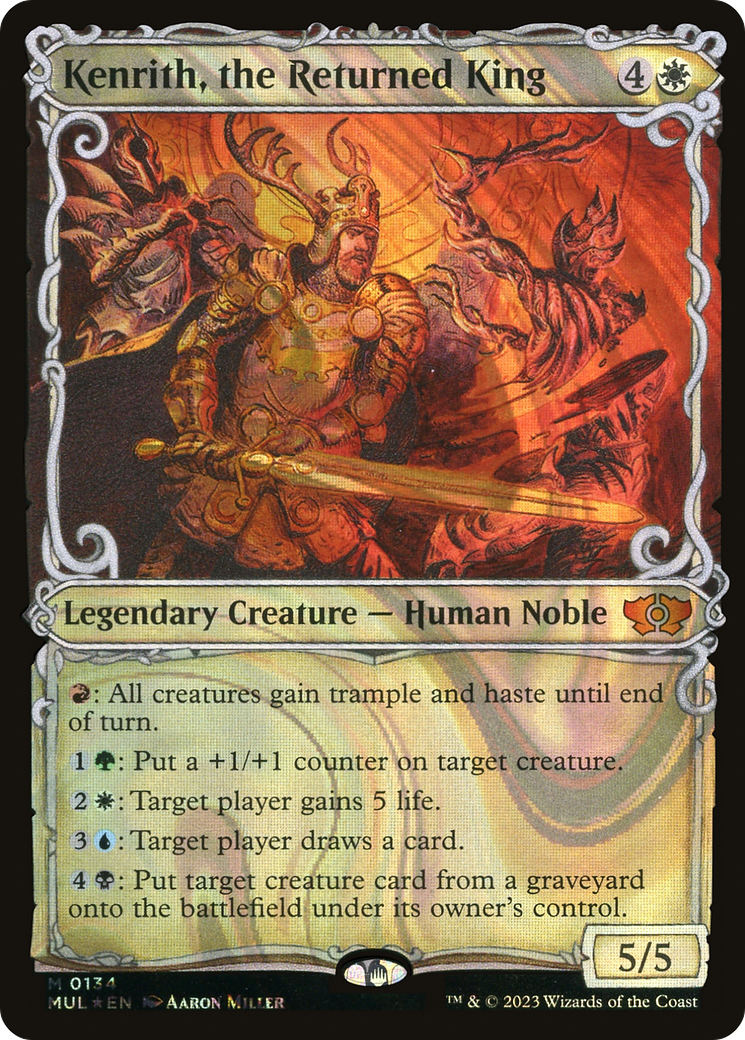 Kenrith, the Returned King (MUL-134) [Multiverse Legends]: (Showcase) Foil