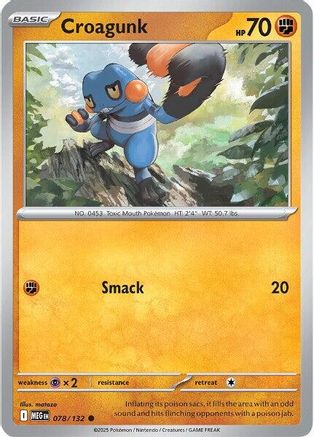Croagunk 78 - [ME01 Mega Evolution] Reverse Holofoil