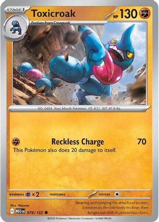 Toxicroak 79 - [ME01 Mega Evolution] Reverse Holofoil