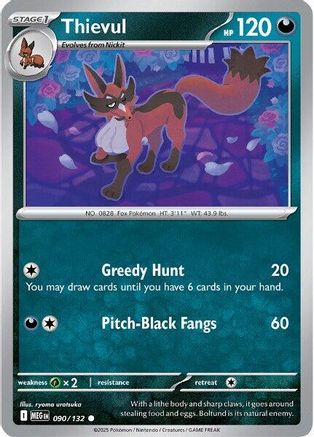 Thievul 90 - [ME01 Mega Evolution] Reverse Holofoil