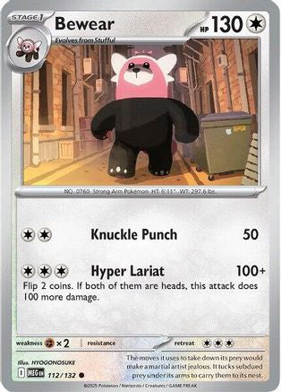 Bewear 112 - [ME01 Mega Evolution] Reverse Holofoil