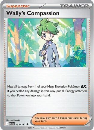 Wally's Compassion - 132/132 132 - [ME01 Mega Evolution] Reverse Holofoil