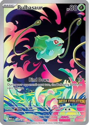 Bulbasaur - 133/132 (Mega Evolution Stamped) 133 - [Miscellaneous Cards & Products] Holofoil