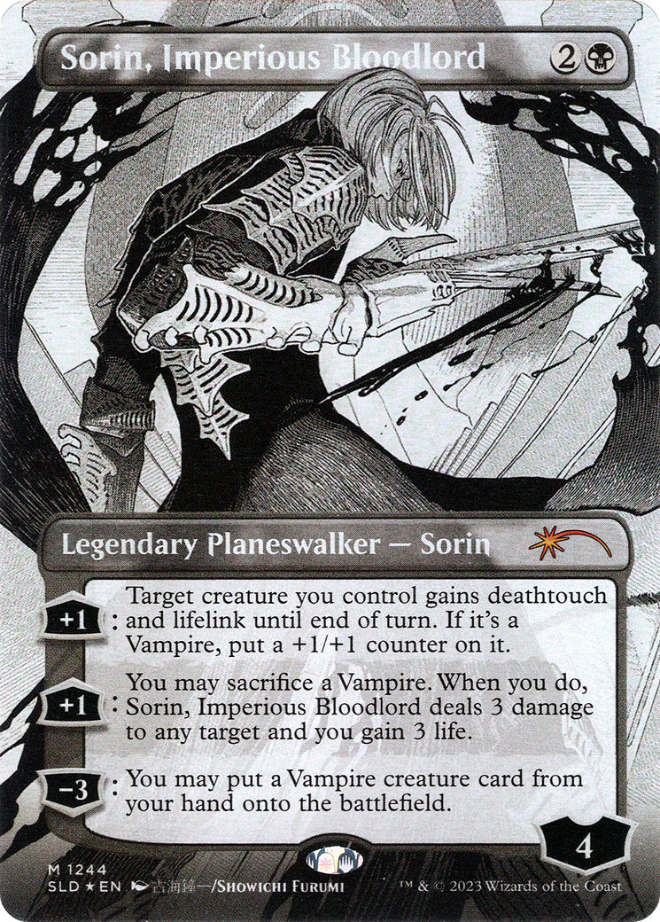 Sorin, Imperious Bloodlord (SLD-1244) [Secret Lair Drop] (Borderless) Foil