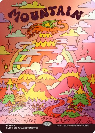 Mountain (1948) (Rainbow Foil) (SLD-1948) [Secret Lair Drop Series] Foil