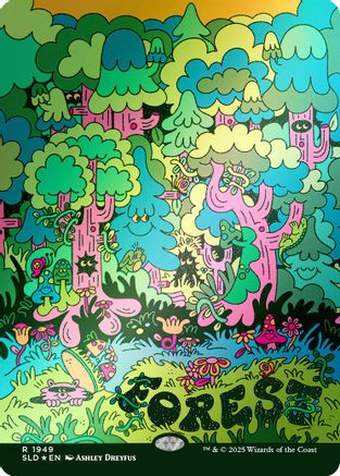 Forest (1949) (Rainbow Foil) (SLD-1949) [Secret Lair Drop Series] Foil