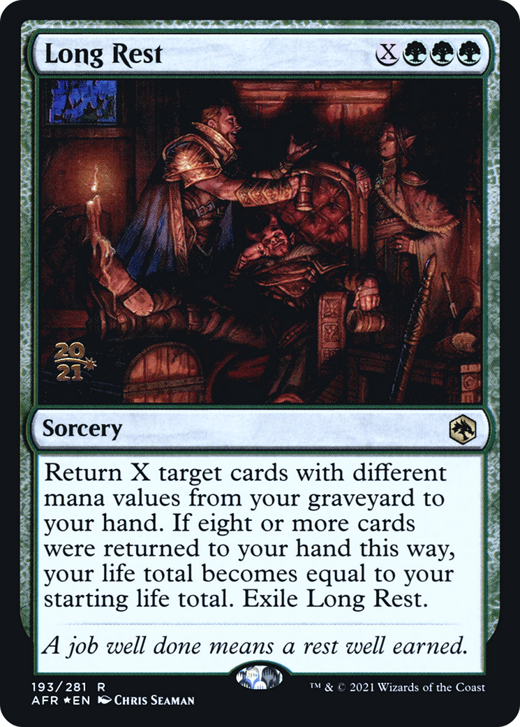 Long Rest (PRE-193S) [Adventures in the Forgotten Realms Promos] Foil