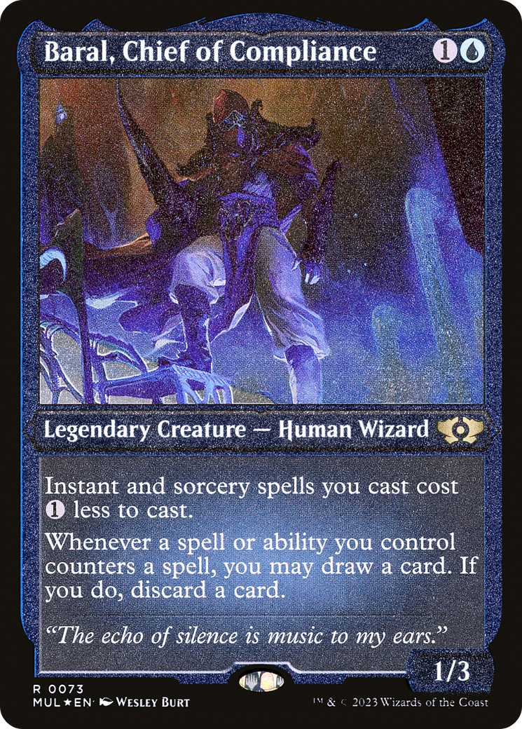 Baral, Chief of Compliance (Foil Etched) (MUL-073) [Multiverse Legends] Foil