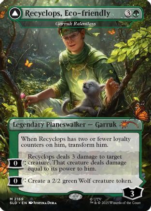 Recyclops, Eco-friendly - Garruk Relentless (SLD-2169) [Secret Lair Drop Series] Foil