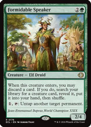 Formidable Speaker (ECL-176) [Lorwyn Eclipsed] Foil