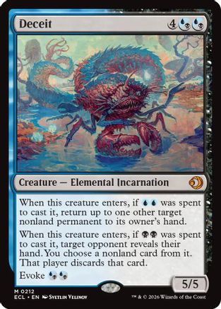 Deceit (ECL-212) [Lorwyn Eclipsed] Foil
