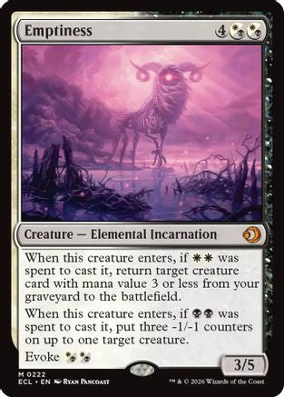 Emptiness (ECL-222) [Lorwyn Eclipsed] Foil