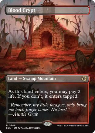 Blood Crypt (Borderless) (ECL-349) [Lorwyn Eclipsed] Foil