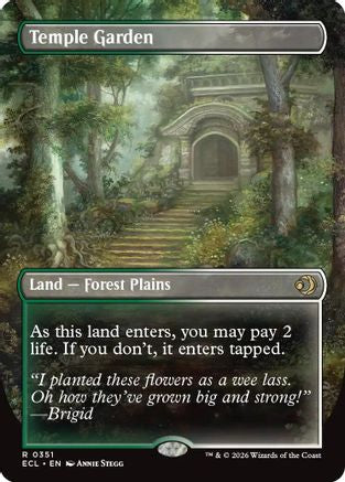 Temple Garden (Borderless) (ECL-351) [Lorwyn Eclipsed]