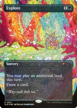 Explore (2327) (Confetti Foil) (SLD-2327) [Secret Lair Drop Series] Foil