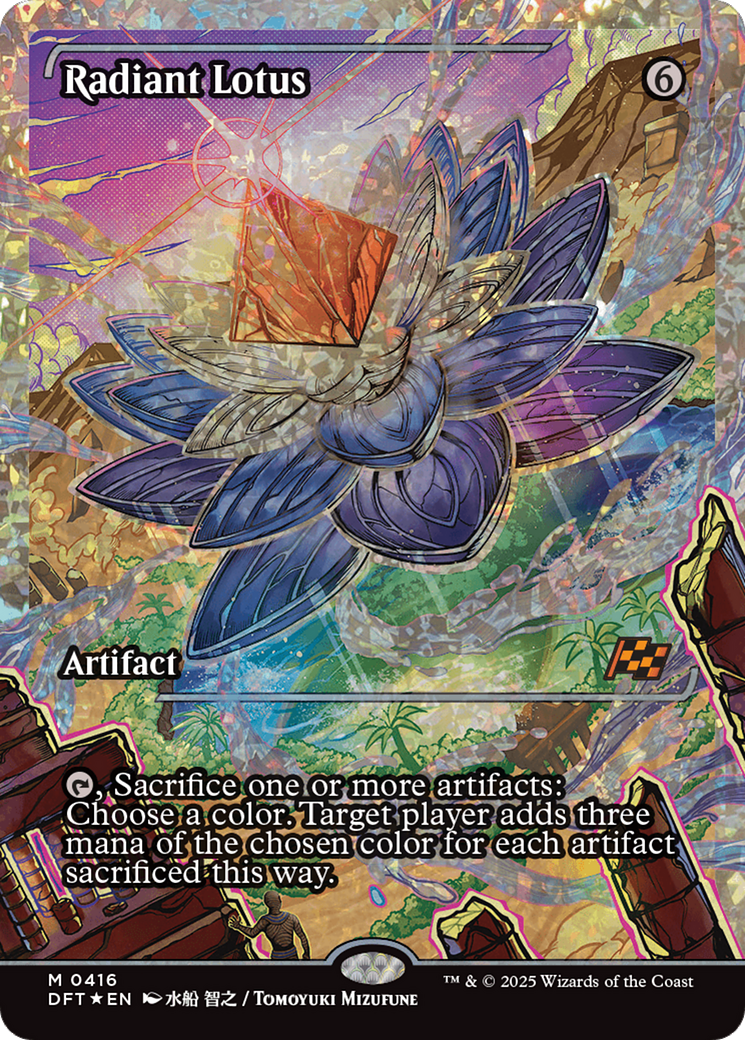 Radiant Lotus (DFT-416) [Aetherdrift]: (Showcase) Foil