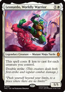 Leonardo, Worldly Warrior (TMC-101) [Commander: Teenage Mutant Ninja Turtles]